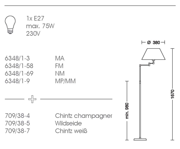 Enhance any space with our Swing Arm Floor Lamp. Adjustable height and swing arm design provides versatility and convenience. Choose from 3 finishes: Hand Brushed Old Bronze, Matt/Polished Brass, and Satin Nickel. Completely dimmable for customizable lighting. Customize your lamp shade with various fabrics or supply your own.