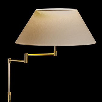 Plain Off-White Linen Shade (15" x 8" x 7.5") Tapered Shade (Off-White Linen) 0.5" Recess Euro Base Fit. This shade suits the floor lamp model HK6348.