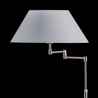 Plain White Linen Shade (15" x 8" x 7.5") Tapered Shade (White Linen) 0.5" Recess Euro Base Fit. This shade suits the floor lamp model HK6348.