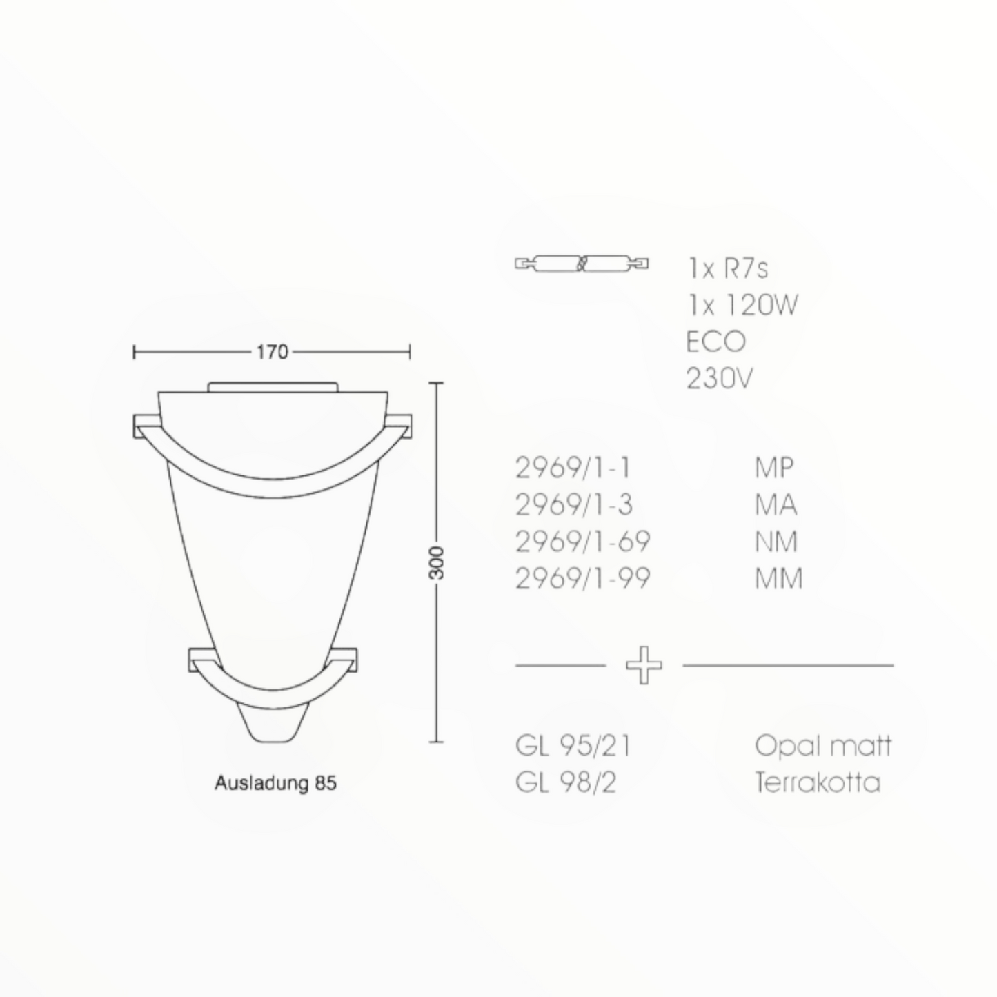 Duetto Arc Wall Light - Ex-Display