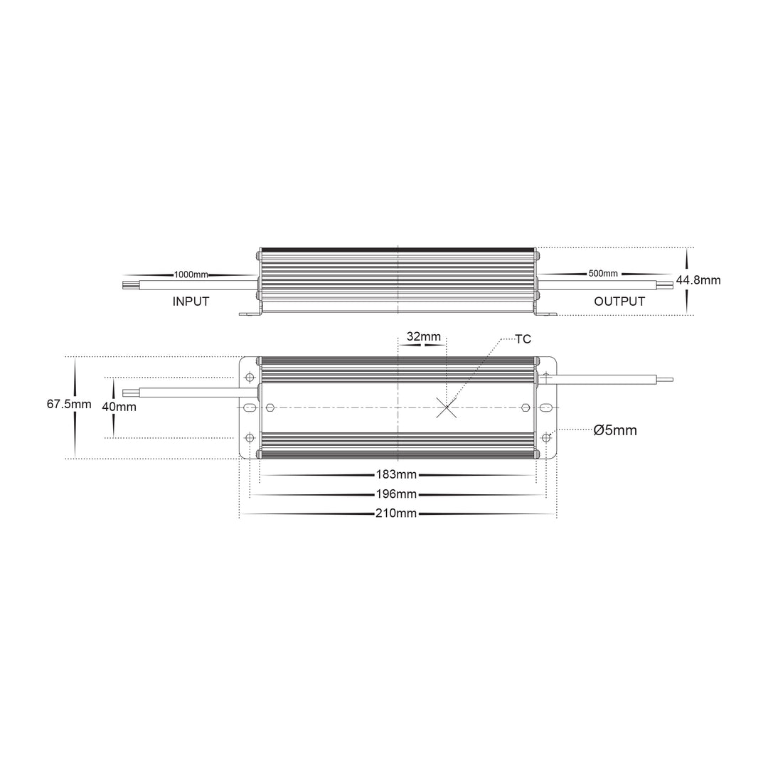 HV9654 - 100w 12v DC Weatherproof LED Driver