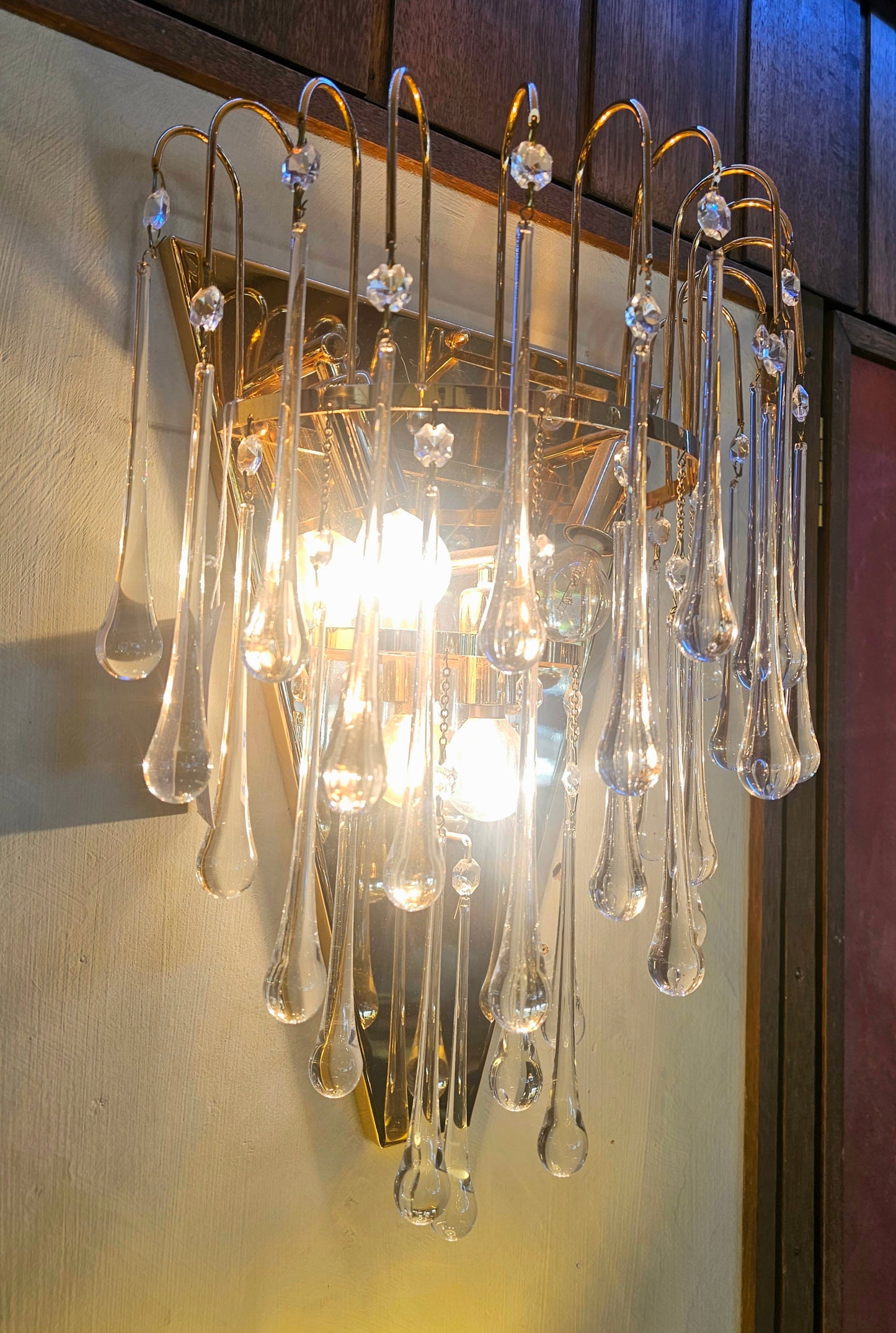Amonia Gold Murano Wall Light - Ex-Display