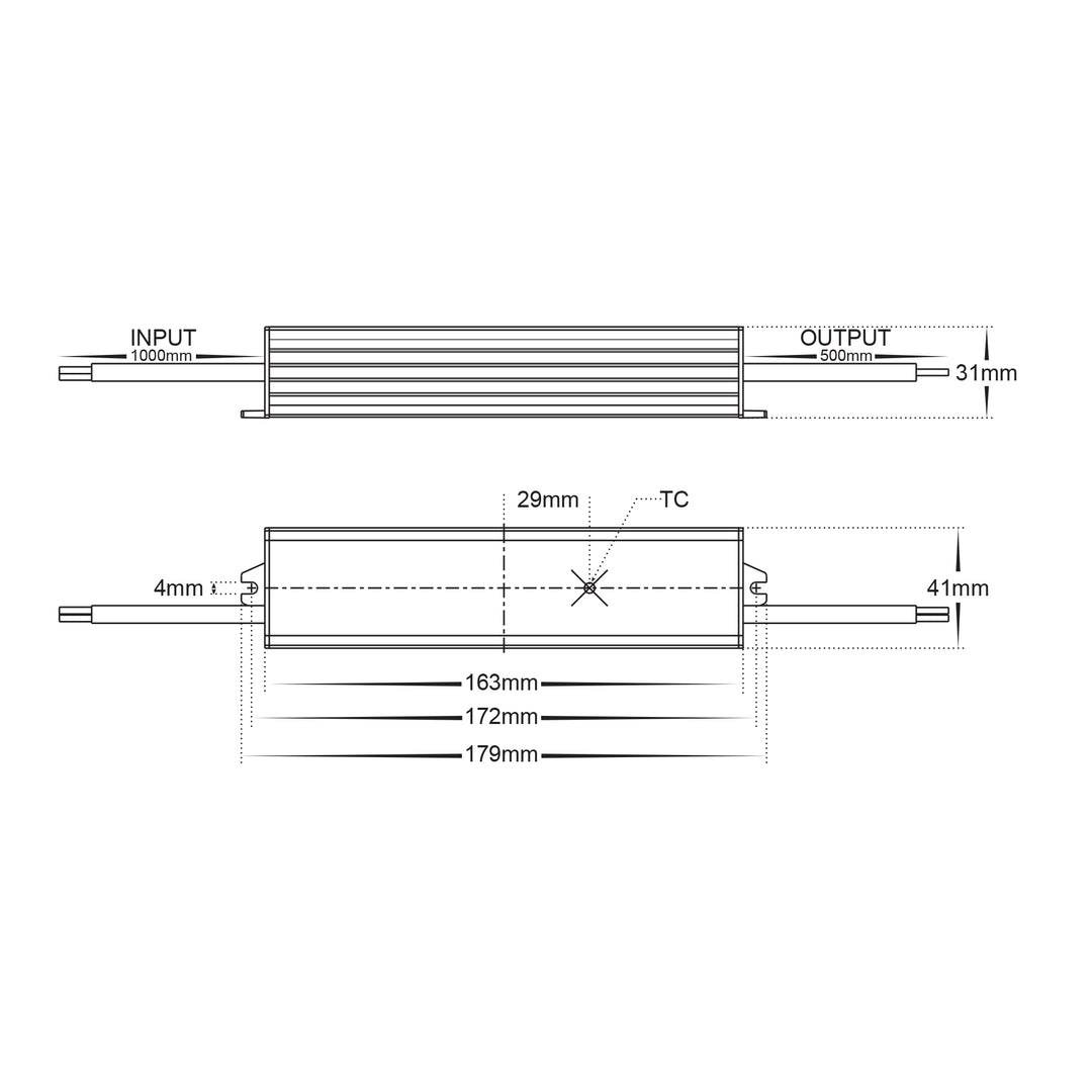 HV9653 - 60w 24v DC Weatherproof LED Driver