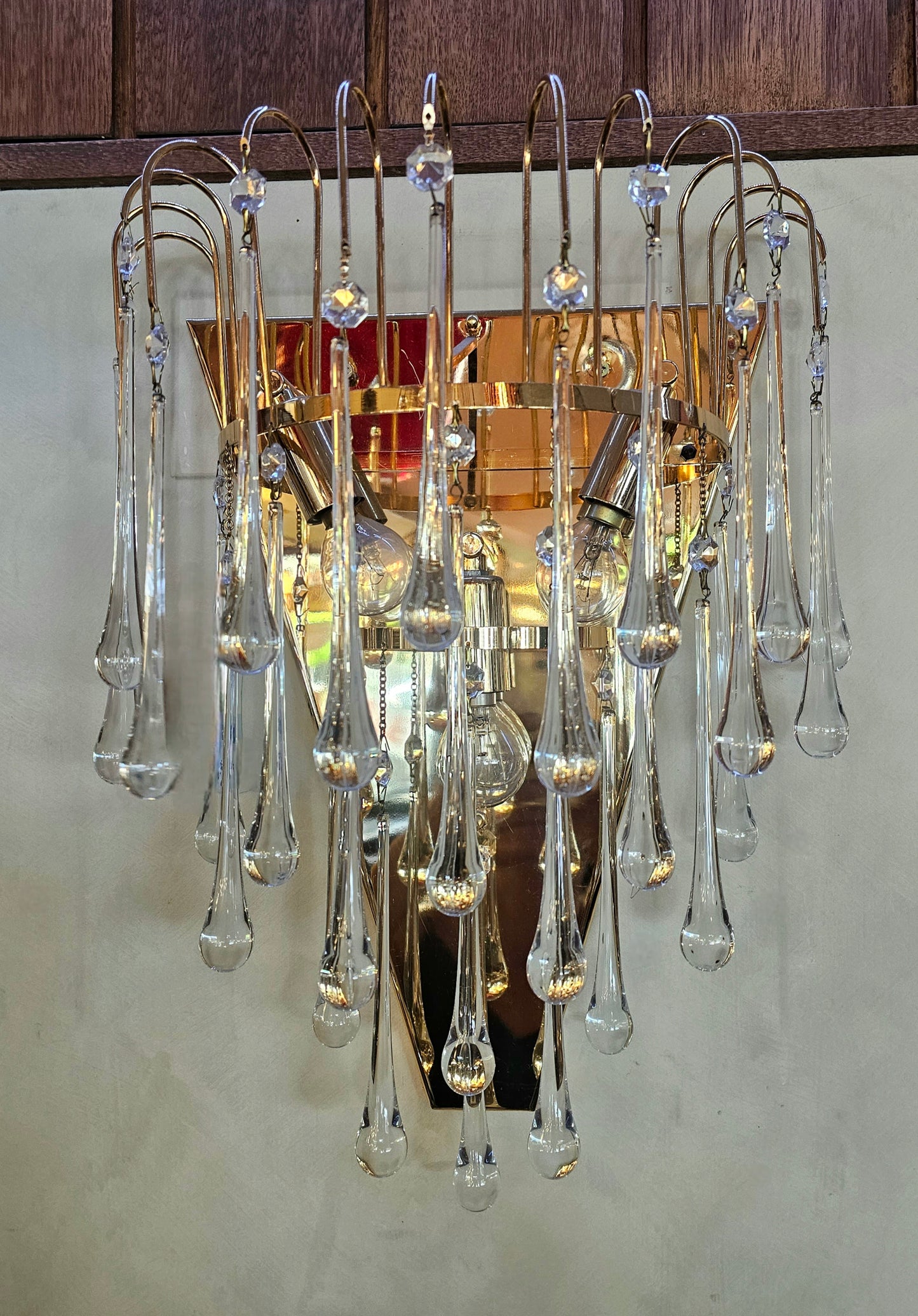 Amonia Gold Murano Wall Light - Ex-Display