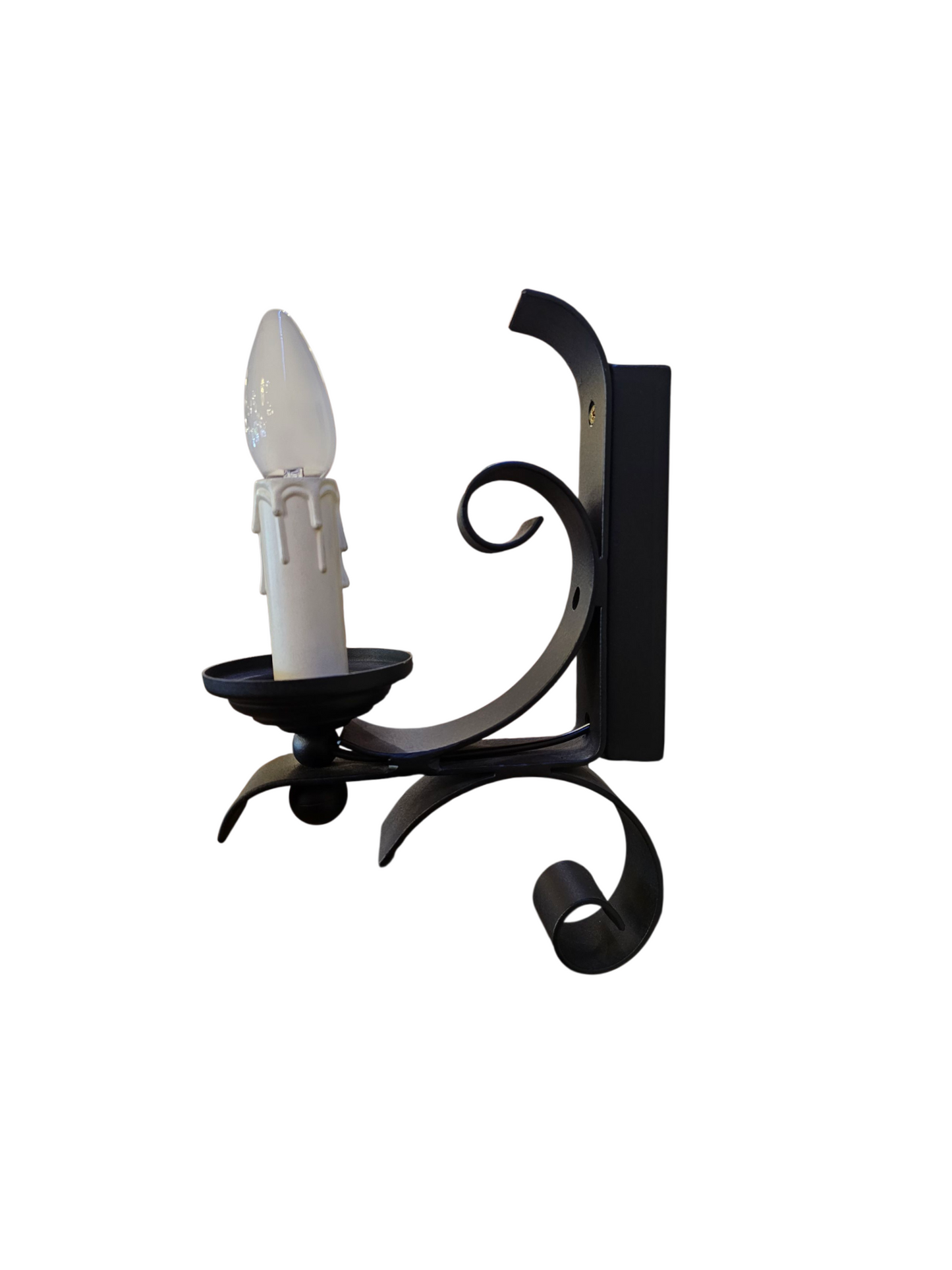 Scroll Wrought Iron Wall Light