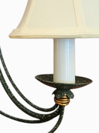 Verdi Green/Gold Painted Candelabra Wall - Ex-Display