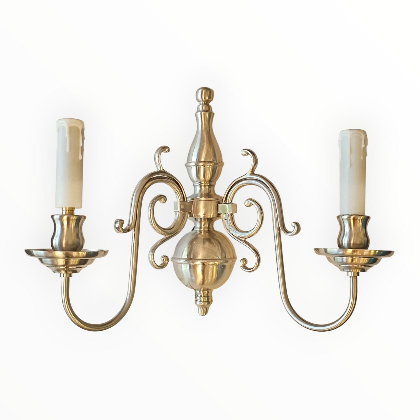 Satin Chrome 2 Light Candelabra- Ex-Display
