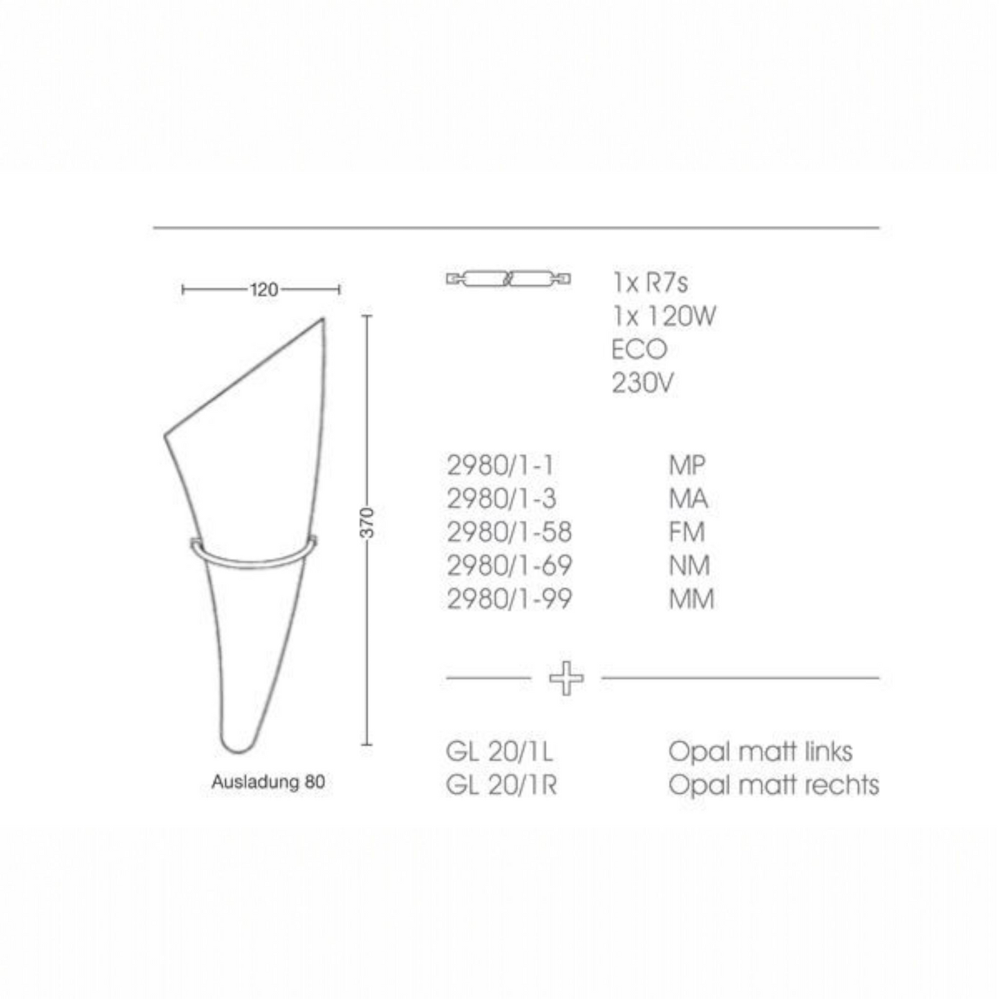 Calla Wall Light - Ex-Display